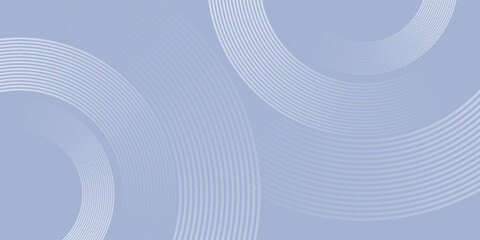 Poster - Abstract blue white gradient background texture, modern circle lines pattern with geometric elements