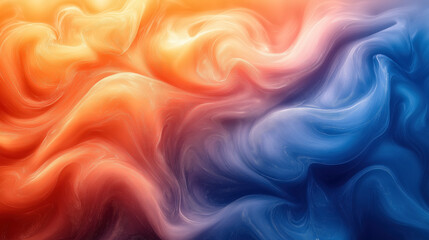 Poster - Colorful abstract swirls create a captivating visual flow