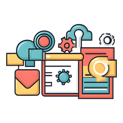 Poster - Innovative infographics and graphic design in a digital creative environment