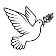 © MdRazaul - Peaceful Dove with Olive Branch - Symbol of Peace, Harmony, and Love