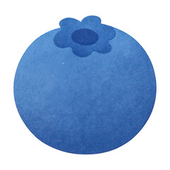 Poster - PNG Blueberry illustration vibrant texture