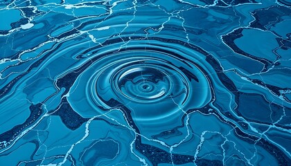 Poster - Water ripples creating patterns nature abstract image calm environment close-up view