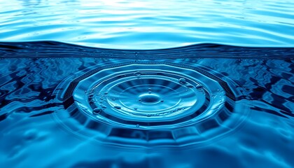 Poster - Rippling water surface tranquil lake nature photography calm environment close-up view