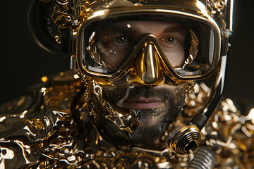 Poster - Astronaut in a spacesuit made generative AI technology