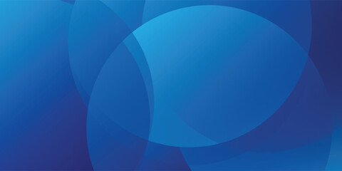 Poster - Abstract blue wallpaper background with dynamic shapes composition, featuring an abstract dark blue texture illustration and circular elements.