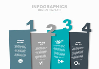 Poster - Infographic design template with place for your data. Vector illustration.