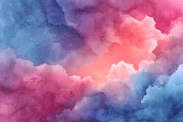 Poster - watercolor background overlay