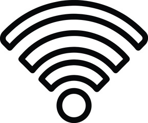 Fototapete - Wi-fi icon . Internet symbol. Network icon. Wi-fi symbol. Internet sign. Wireless network round outline vector icon. Stock vector illustration.
