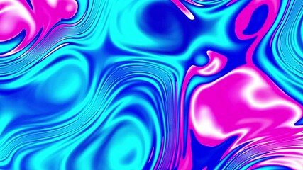 Poster - Colorful abstract animated background. The movement of a transparent multi-colored glass surface. Active movement of the liquid effect. Conceptual