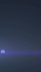 Poster - Animation of light trails and spots over black background