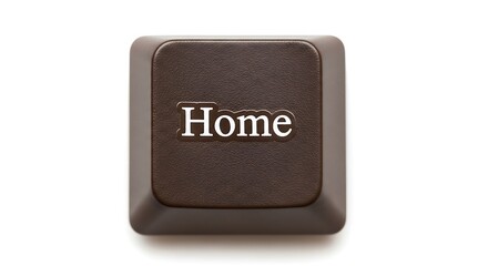 Poster - Home key on a computer keyboard isolated on white