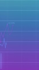 Poster - Animation of multiple graphs with numbers over grid pattern against gradient background