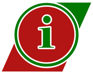 Aufkleber - Futuristic information icon on a transparent background with a new design concept