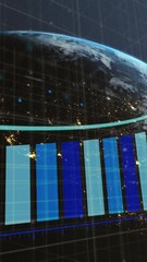 Poster - Animation of statistics and data processing over globe