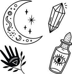 Poster - Vector illustration set of diverse icons for design