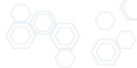 Poster - clean white background showcases interconnected   technology out line hexagon polygonal honeycomb luxury pattern , perfect for a modern and minimalist design aesthetic