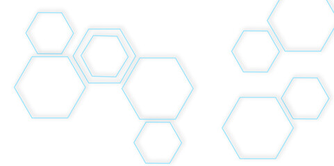Fototapete - Abstract geometric technology out color line hexagon polygonal honeycomb luxury pattern vector background.