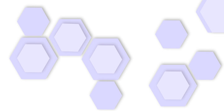 colorful geometric hexagon texture pattern design.  abstract hexagon design white background and wall decorative in the bath copy space, technology, data, commination.