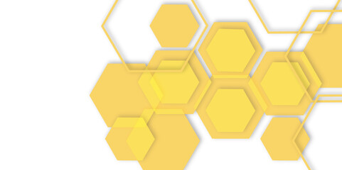 Fototapete - clean white background showcases interconnected   technology out line hexagon polygonal honeycomb luxury pattern , perfect for a modern and minimalist design aesthetic