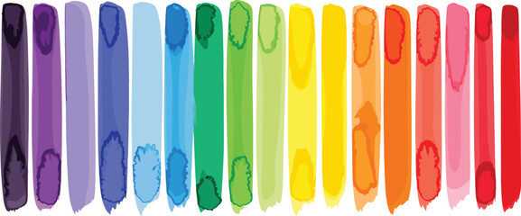 Poster - watercolor, stripes, vector, aquarelle, stroke, separate, background, brush, brushstroke, bright, single, long, elongated, banner, smear, abstract, striped, yellow, colours, colourful, texture, isolat
