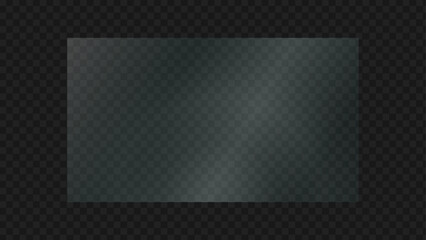 Transparent Plastic Sheet Vector PNG, Rectangle shape on Dark Background Texture