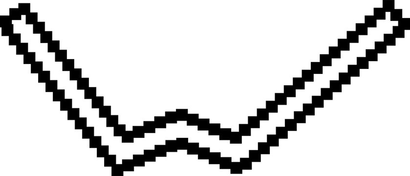 Pixel line creative design digital. Element 8 bit retro