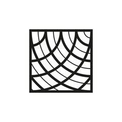 Fototapete - Geometric square logo icon. Square concept vector design with minimalistic linear style