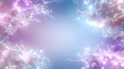 Poster - Vibrant Abstract Electric Light Background with Colorful Sparks and Swirling Patterns for Creative Design Projects