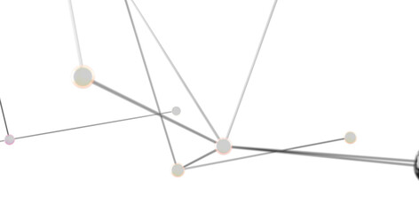 Poster - Modern abstract image of network connection, lines, and dots. Ideal for technology, connectivity, and communication concepts.
