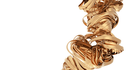 Fototapete - gold metallic paper