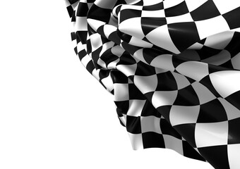 Poster - flag finish race sport 3d champion winner