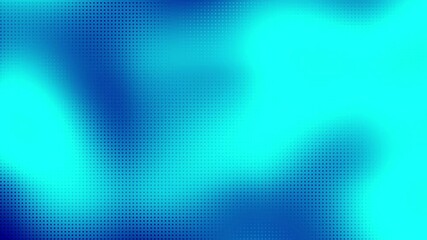 Poster - Abstract blue halftone dots motion background. Abstract colorful polka dot pattern animation background. Moving sphere dots seamless loop