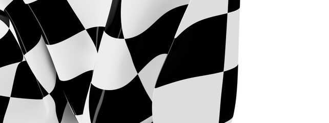 Poster - High-quality image of a checkered flag, perfect for sports, racing, and victory themes.