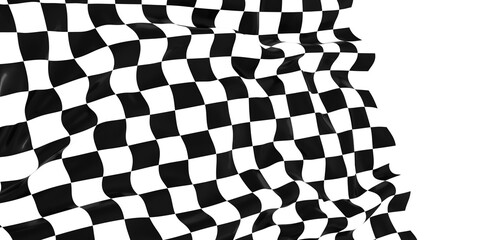 Poster - flag finish race sport 3d champion winner