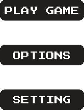pixel press start