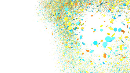Poster - Festive background with vibrant confetti. Perfect for celebrations, parties, and events.