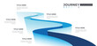 © aohodesign - Road winding infographic 6 option to success. Road trip, winding road concept.