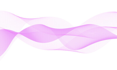 Leinwandbilder - Abstract background with glowing and shiny wave line design element with modern pink color gradient flowing wave lines for Futuristic technology concept. Vector illustration