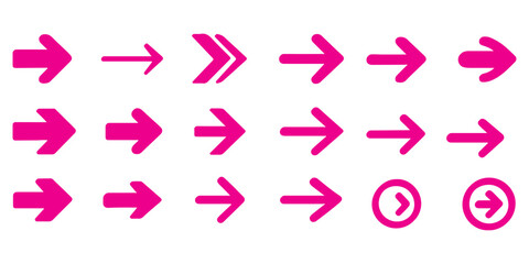 Leinwandbilder - black arrows flat icons. set for web design. direction pointers vector icons. big collection. vector
