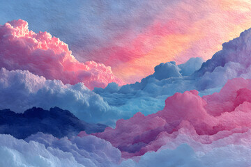 Poster - watercolor background overlay