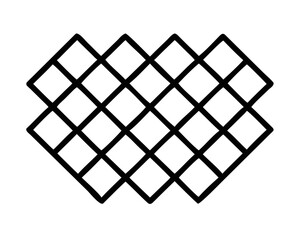 Poster - Repeating diamond pattern silhouette design with transparency for abstract backgrounds