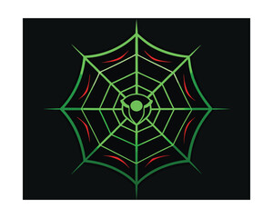 Geometric web glow