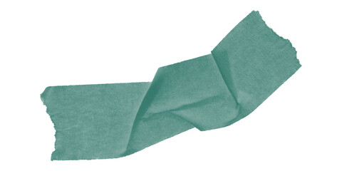 Leinwandbilder - A teal irregular shape against a black background with pixelated edges and a slight gradient effect
