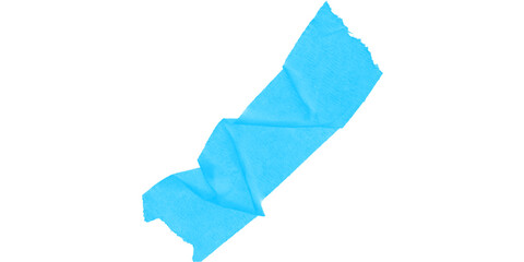 Leinwandbilder - A cyan irregular shape with jagged edges on a black background in a simple digital rendering style
