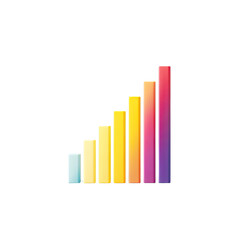 Fototapete - Vibrant Colorful Bar Graph Representing Growth and Progress in Data Analysis and Business Metrics
