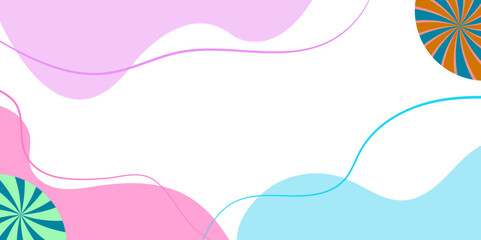 Aufkleber - Abstract background gradient colorful wave simple modern elegant premium.