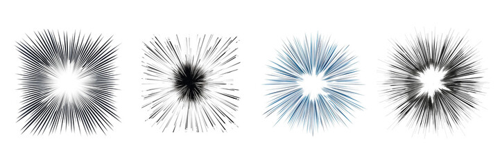 Poster - Radiating lines on a create an explosion of color