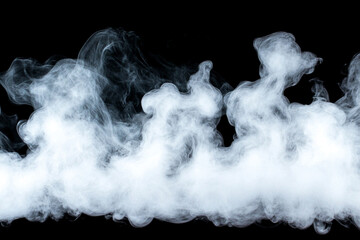 Poster - Smoke swirls in artistic chaos on a black backdrop