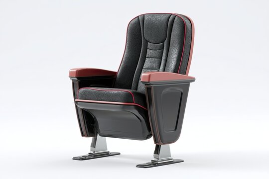 Luxurious Cinema Seating: A Detailed View of a Comfortable Theater Chair