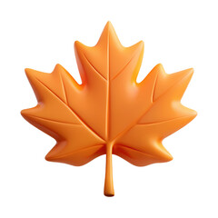 Leinwandbilder - Autumn Maple Leaf Isolated on Transparent Backdrop Fall Season Foliage Decoration